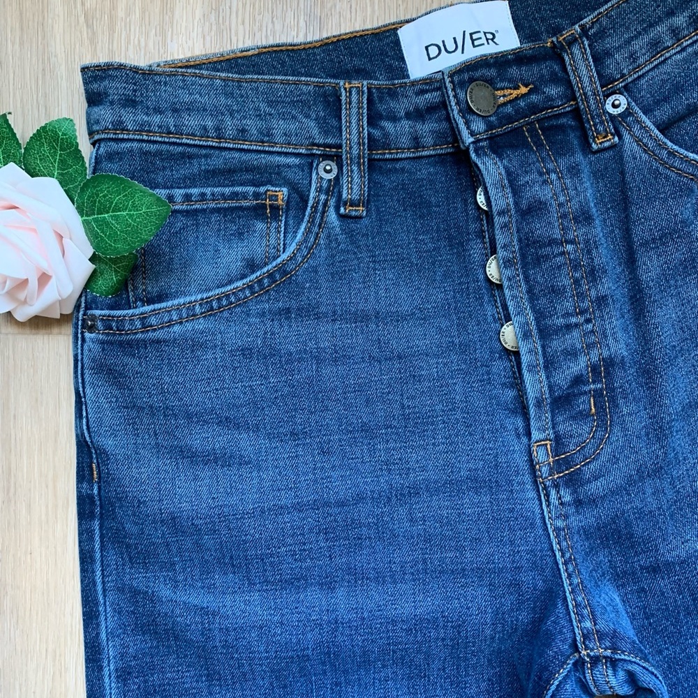 NWOT DU/ER Midweight Performance Denim Wide Leg Jean - Picture 3 of 15